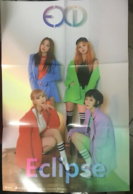 EXID Mini Album Vol. 3 Eclipse Taiwan Promo ''folded'' Poster (Taiwan ver.)