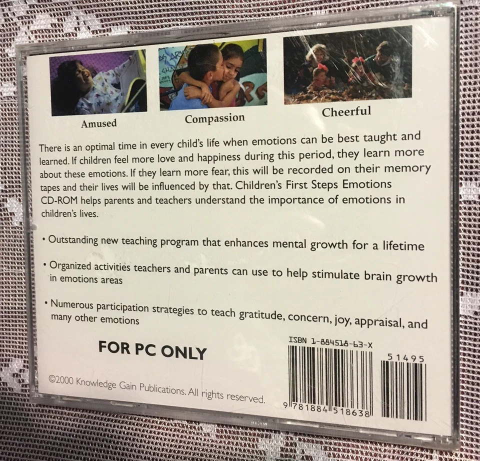 CHILDREN'S FIRST STEPS EMOTIONS PC Software CD-ROM - Image 2 of 2