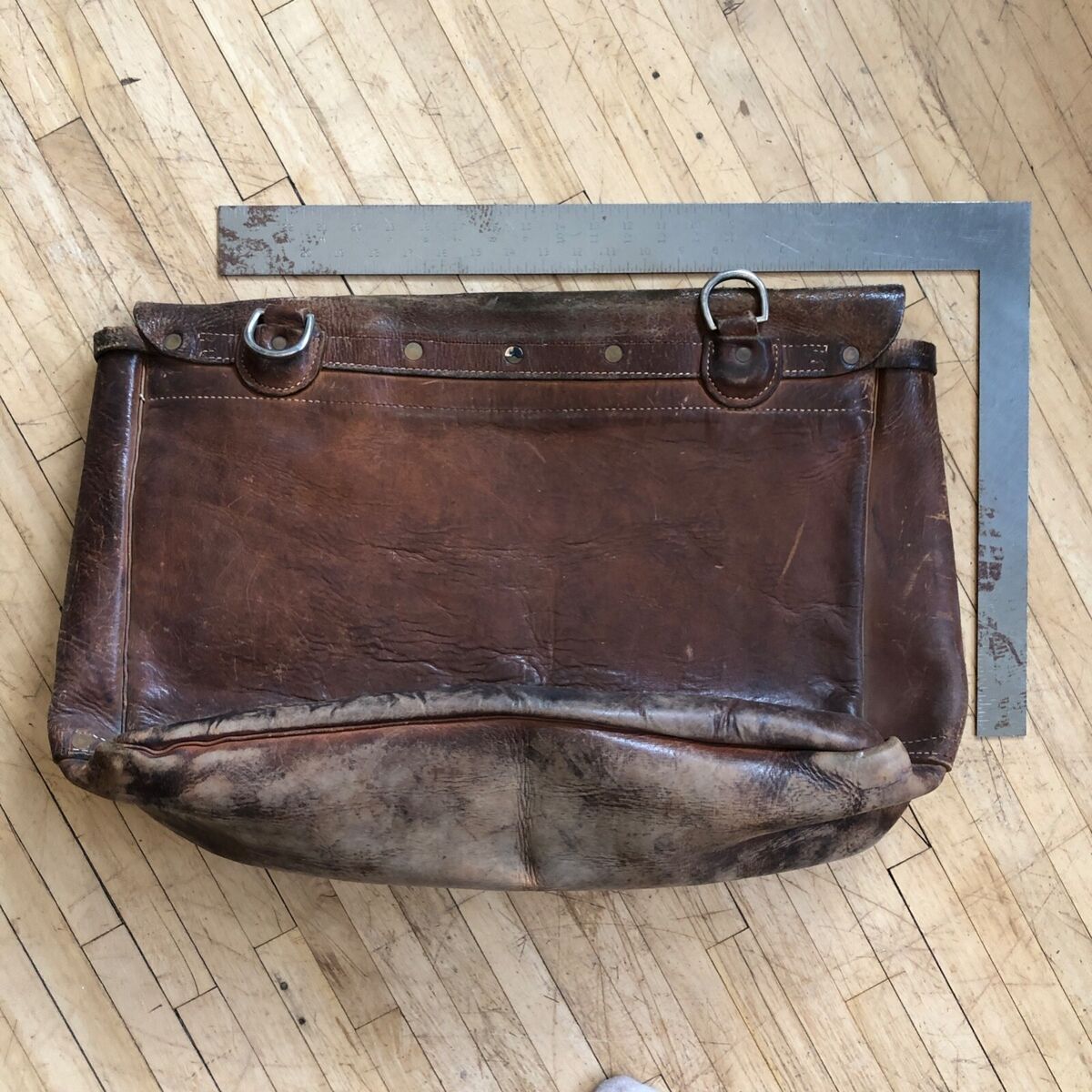 Vintage 1963 Mr Zip Leather U.S Postal Service Carrier Bag Vintage 1963 Mr Zip Leather U.S Postal Service Carrier Bag