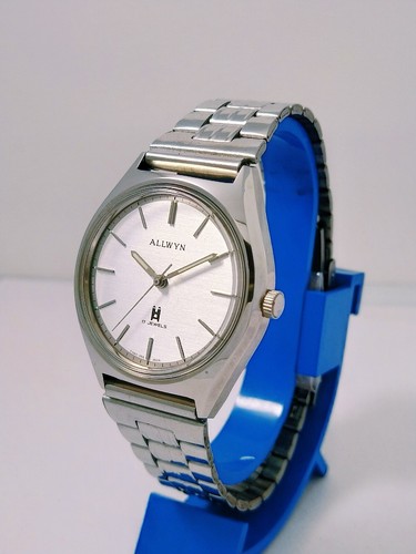 NOS Allwyn Hand wound vintage Men's Watch*new old stock*Retro*FedEx* - Picture 2 of 4