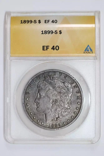 1899-S MORGAN DOLLAR ANACS XF40