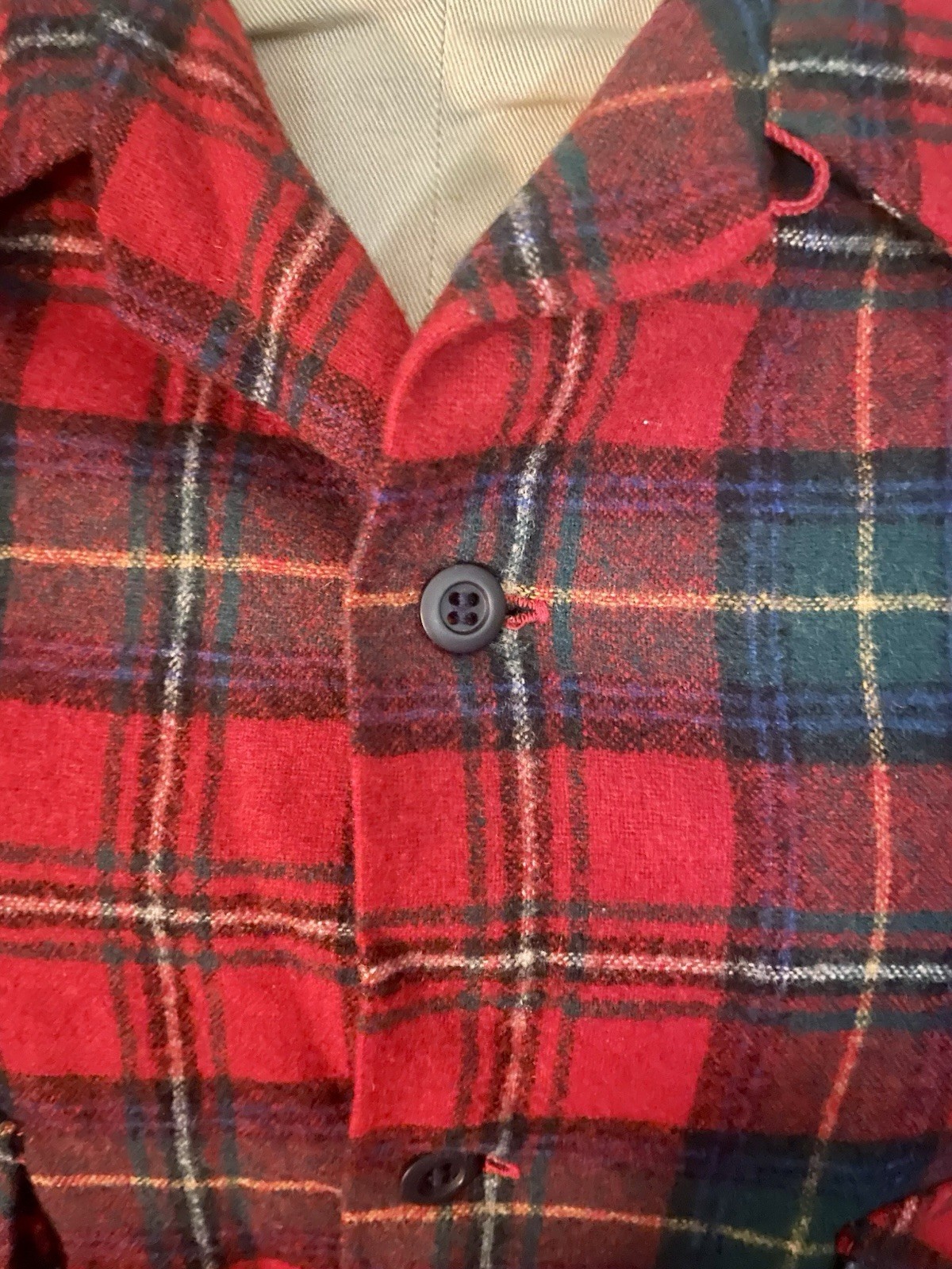 1970s Pendleton 49er Button Down Flannel Jacket M… - image 5