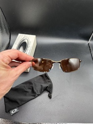 Oakley Square Wire Brown Chrome w/VR28 Black Iridium Lenses 05-988