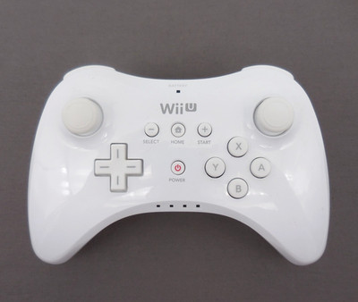 Wii U Pro Controller White Gamepad (Nintendo, 2012) Tested & WORKS!