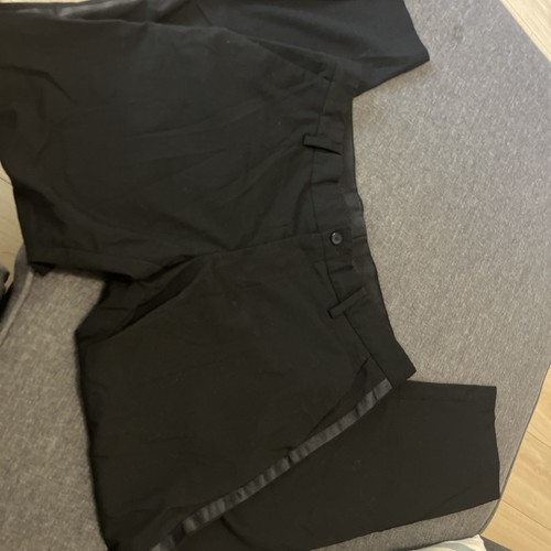 Men’s Zara Black Smart Trousers EU 40 Satin(?) Detail - Picture 2 of 4