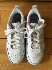 Youth Boys Nike Court Borough Low 2 White Sneakers BQ5448 118 Size 5Y