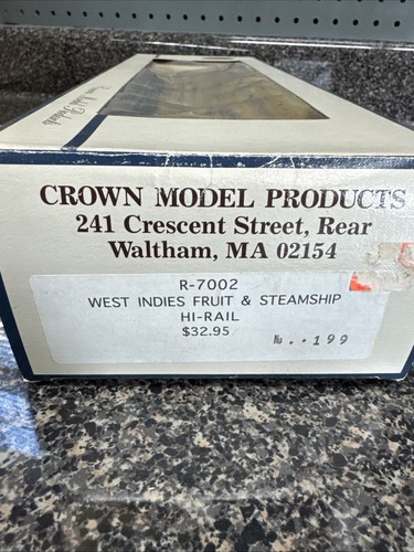 Crown Models O Scale R-7002 West Indies Fruit & Steamship Hi-Rail Nuevo de Lote Antiguo Hecho en EE. UU. - Imagen 6 de 9
