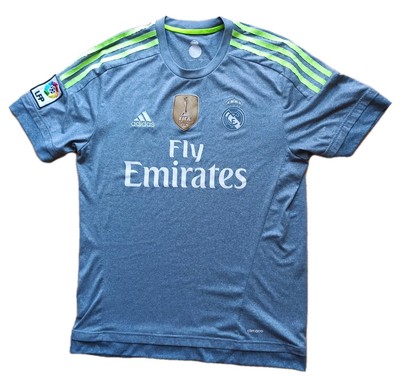 Adidas Real Madrid 2015/2016 Away Trikot grau FIFA PATCH Jersey Shirt M