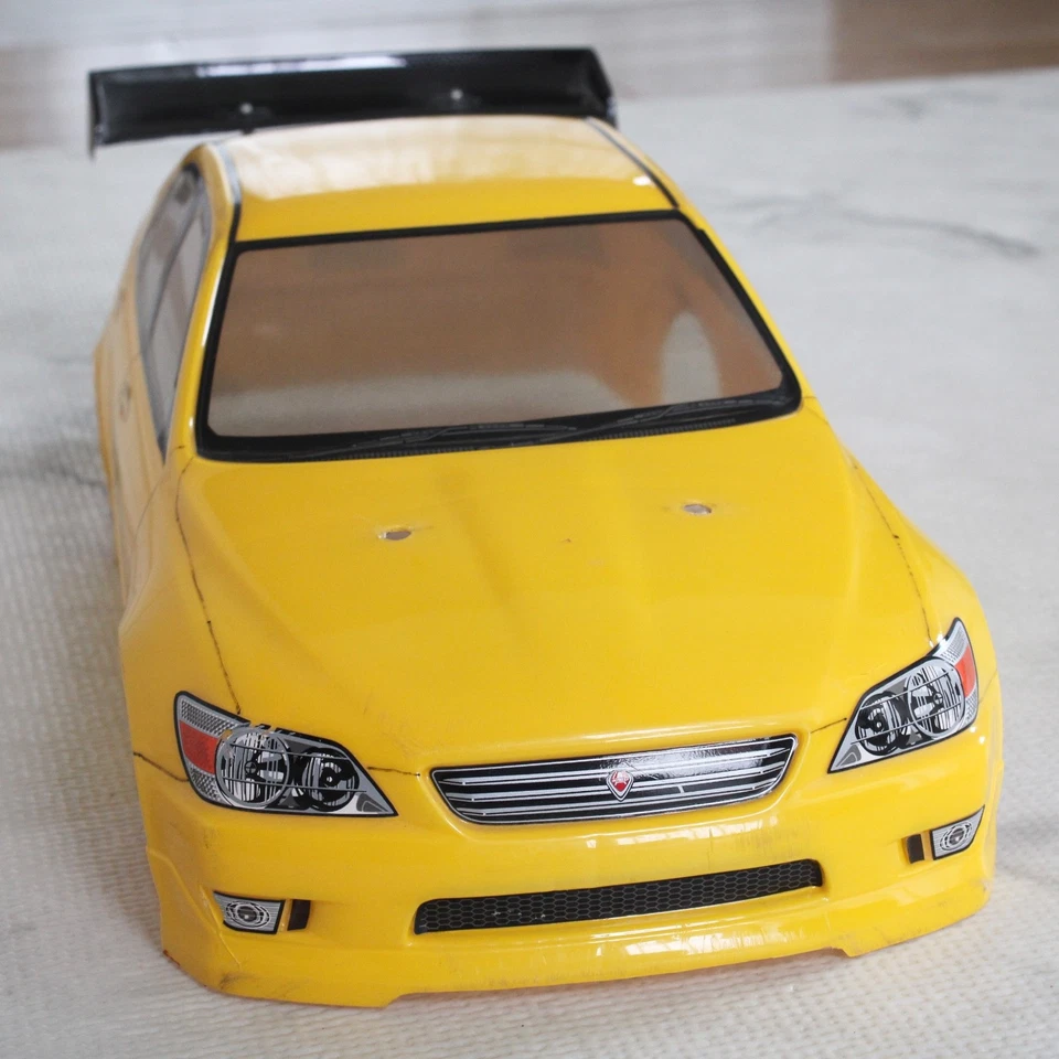 Vintage Tamiya Toyota Altezza GT Yellow Body Shell 1:10 RC Car Used from Japan - Image 2 of 4