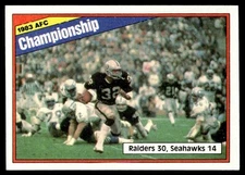 1984 Topps 1983 AFC Championship CCG #7