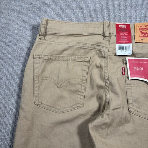 Levis 502 Pants Boys Size 16Reg Beige Regular Tapered Chino Stretch New NWT - Picture 5 of 12
