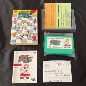 Complete Item J League Fighting Soccer With Postcard Famicom Fc Collection Famil