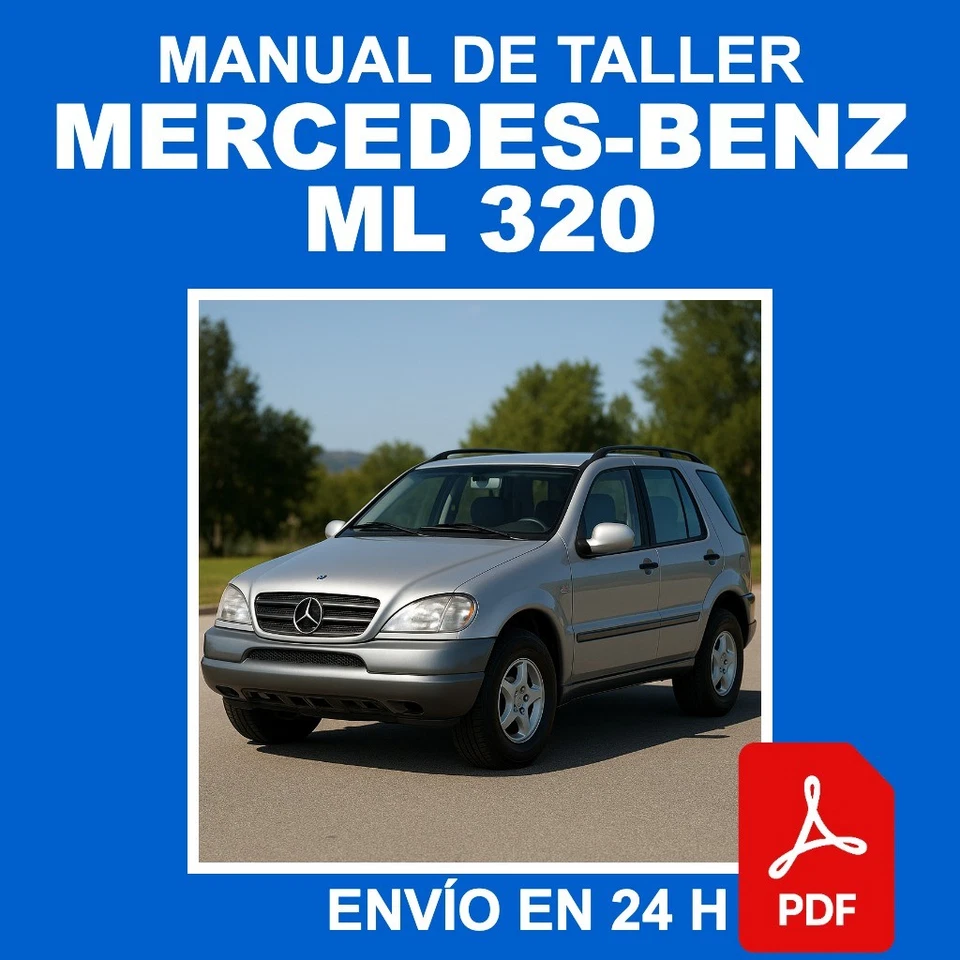 Manual de Taller Mercedes-Benz ML 320 1997-2005 Reparacion CD PDF ES - Imagen 1 de 1