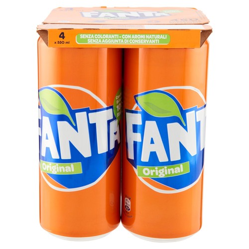 FANTA Original, Bibita Gassata 330ml x 4 (Lattina) - Foto 2 di 11