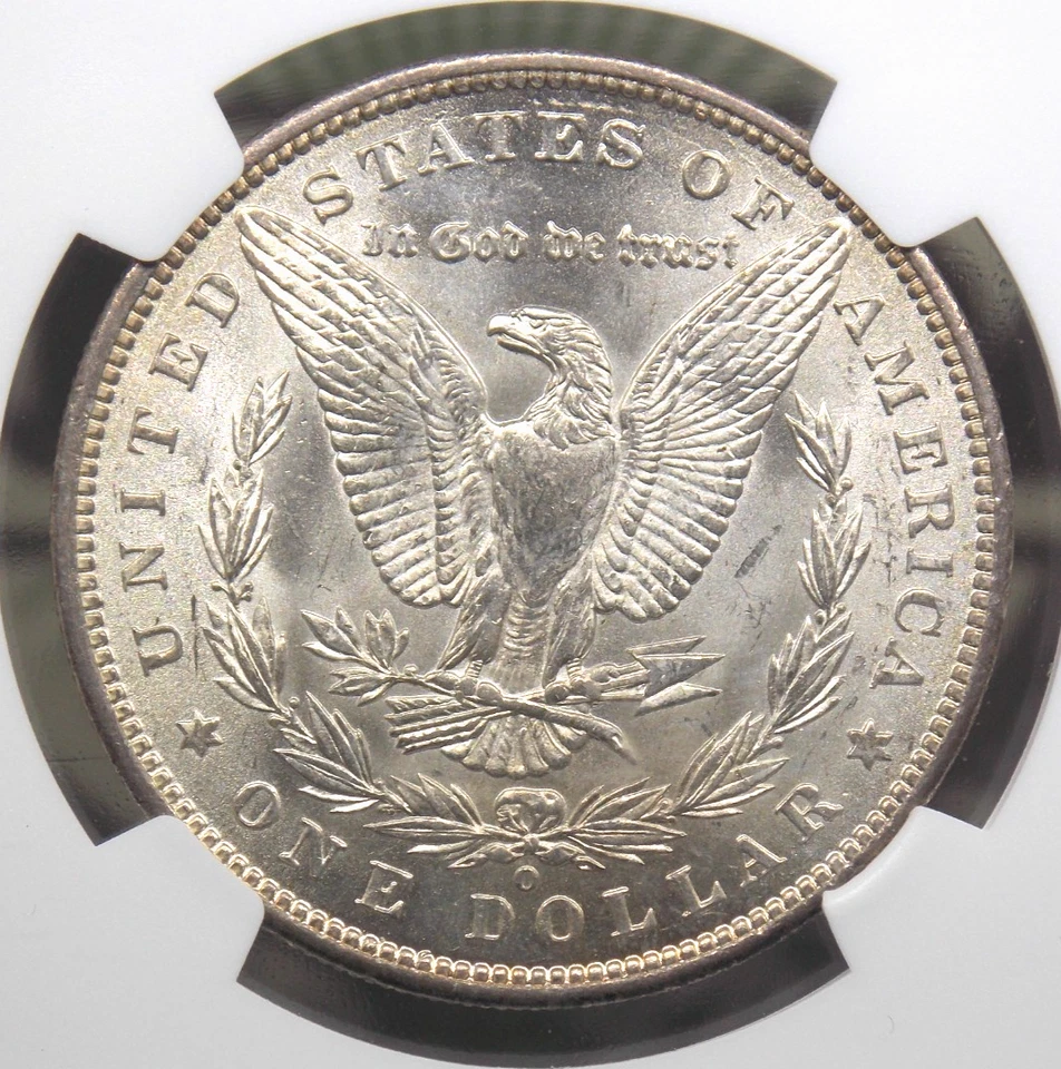 Серебряный Моргановский доллар 1887 «O» $1 NGC MS63 #002 Unc BU Новый Орлеан ECC&C, Inc. - Изображение 2 из 4