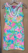 Lilly Pulitzer Harper Sleeveless Shift Dress Multi Sunshine State of Mind Sz XXS