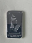 Praying Hands National Mint 1 Troy Oz .999 Fine Silver  Art Bar, USA, Rare