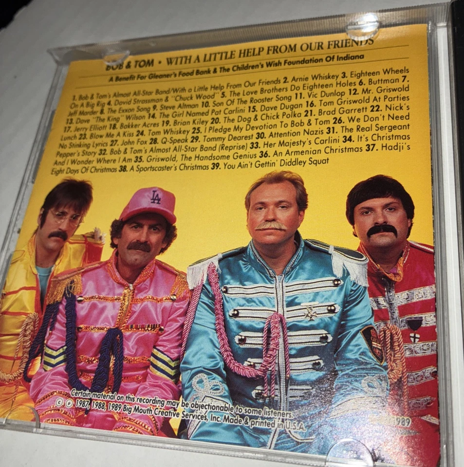 Bob & Tom - With A Little Help From Our Friends - A Comedy CD From 1989, Q95 - Imagem 4 de 4