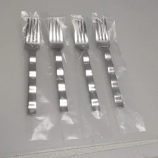 Retroneu Whitewater (4) Dinner Forks 18/10 Stainless Flatware Korea 8" Length
