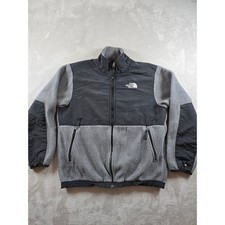 The North Face Denali Fleece Jacket Boys L Gray Black Full Zip Outdoors Read