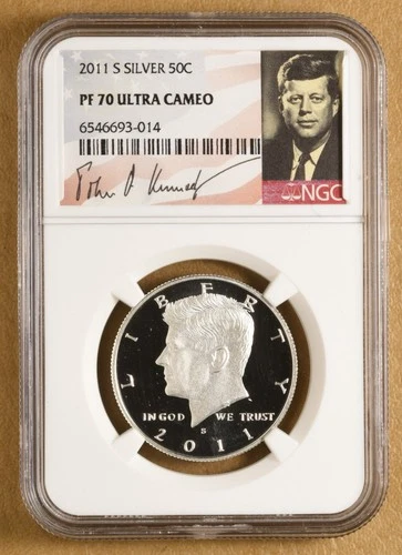 2011 S Proof Kennedy Silver Half Dollar NGC PF 70 Ultra Cameo