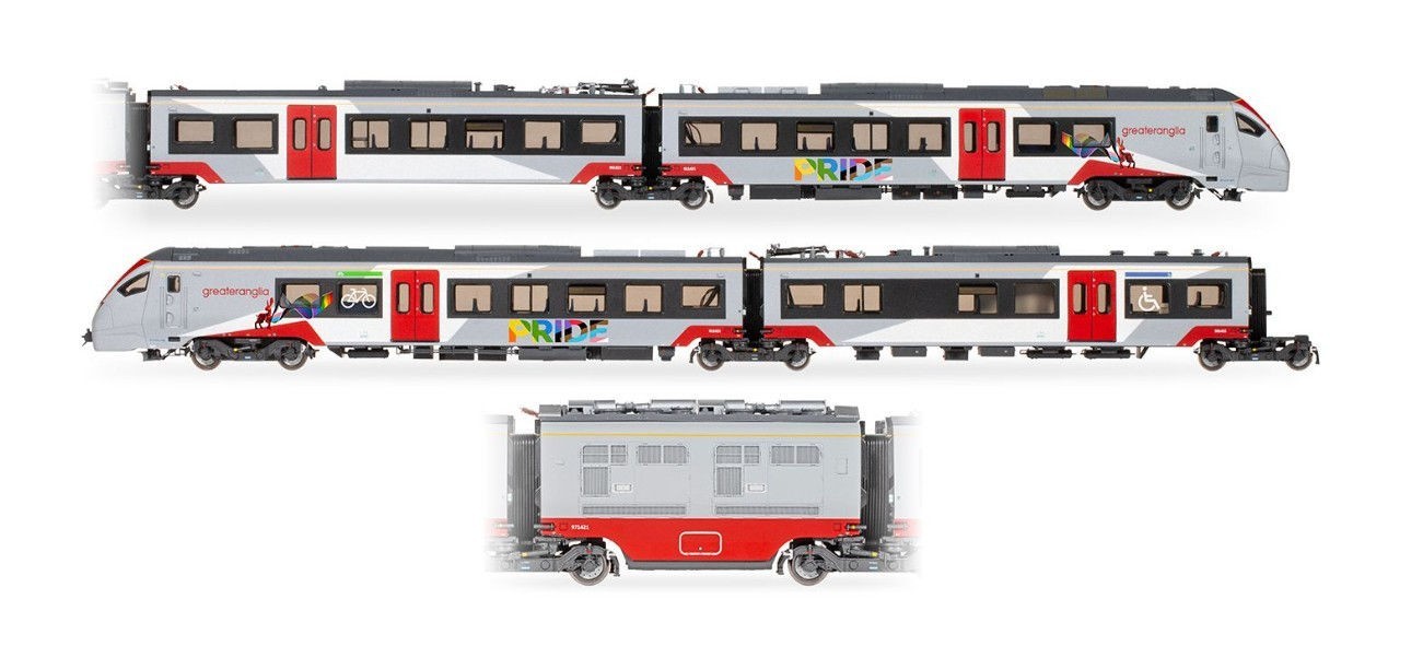 Hornby R30446 Greater Anglia Class 755-4 FLIRT 4 Car Pride Livery Pack OO Gauge - Image 6