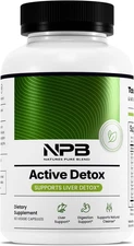 Nature's Pure Blend Active Detox Cleanse, Organic Turmeric & ACV, Digestive 60ct