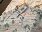 Chaps Golf Men’s Tropical Palms Sky Blue Polo Shirt! SZ 3XL So Nice — photo 4