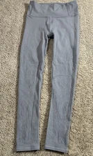 Lululemon Gray Reveal Crop Zen Expression Women’s Yoga Pants Sz 4