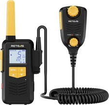 Eztalk 2S GMRS Radio - Walkie Talkie Long Range with Controllable Mic, 1800Mah L
