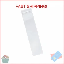 Plymor 3" x 12" (Pack of 100), 2 Mil Zipper Reclosable Plastic Bags