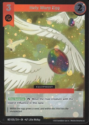 Holy Warp Egg 035/214 Holo Rare   MZ1 Metazoo Base Set