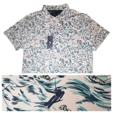 William Murray Golf Polo Shirt Mens XXL High Tide White STRETCH DISCONTINUED NEW