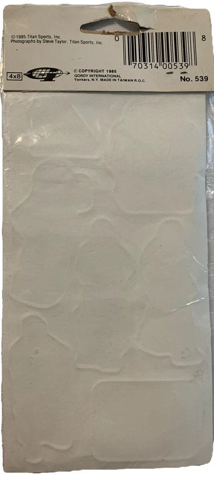 WWF WWE 1985 Wrestling Superstars Puffy Stickers Hogan Mr Wonderful Junkyard Dog - Image 4 of 4