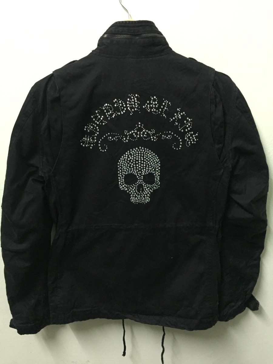 JAPAN DESIGNER VANSQUISH SOLDIER MILITARY JACKET BIG SKULL LOGO AT