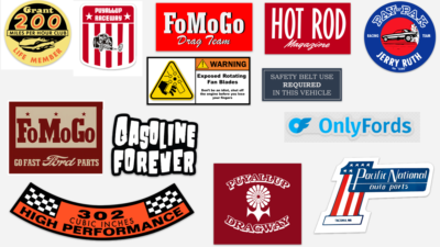 Drag Logo Racing