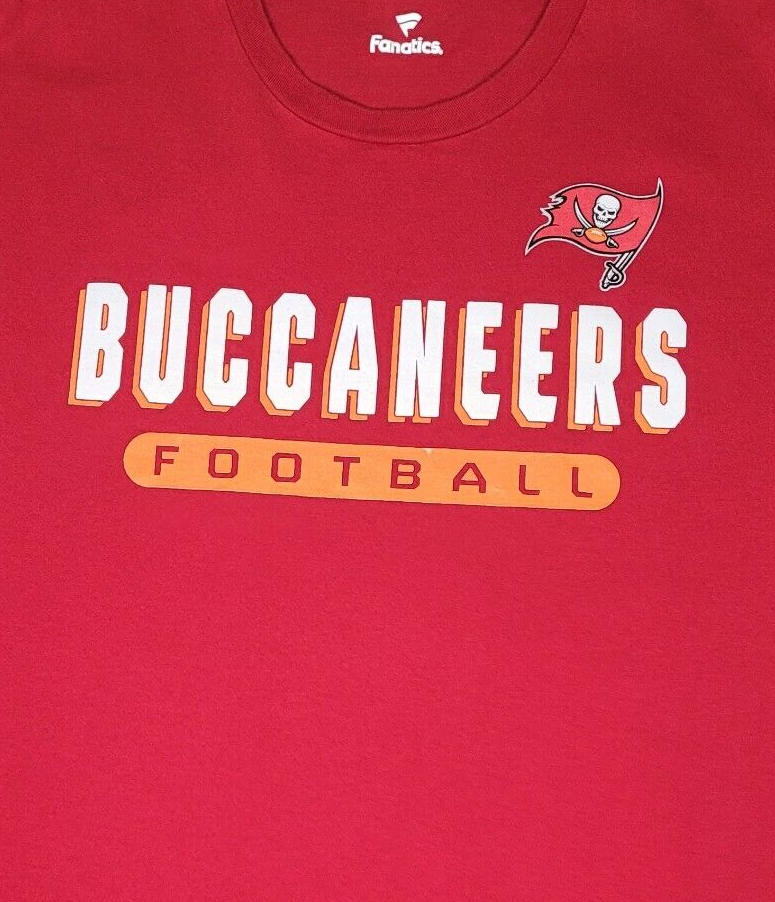 Fanatics Tampa Bay Buccaneers Shirt Adult Large Red Orange Bucs