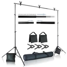 Julius Studio  Photo & Video 10 ft. Wide Backdrop Stand (119 x 86 inch...