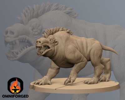 Star Wars Legion Borras Boar Wolf Miniature 3D Printed Resin Mini Proxy