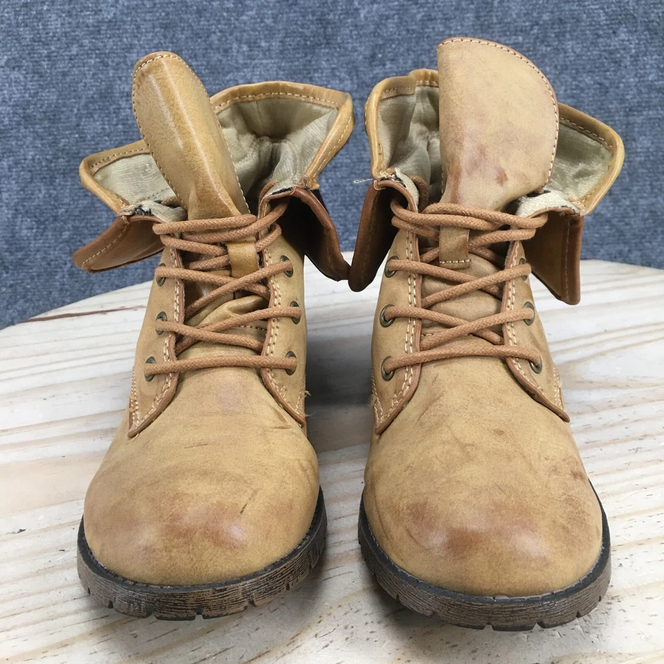 Rampage Combat Boots Womens 6 M Jackson Multicolor Faux Leather Round Toe Ankle - Image 4 of 4