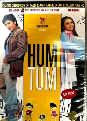 HUM TUM –SAIF ALI KHAN NEW, RANI MUKHERJI (2 DISCS) BOLLYWOOD DVD