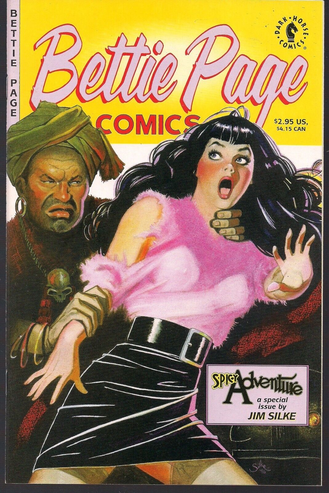 BETTIE PAGE COMICS SPICY ADVENTURE DH '97 BOOK LENGTH TALE W/ GALLERY SILKE NM-