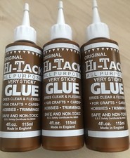 3 x Original Hi-Tack 1780 All Purpose Very Sticky Glue-115ml,THE BEST OUT THERE
