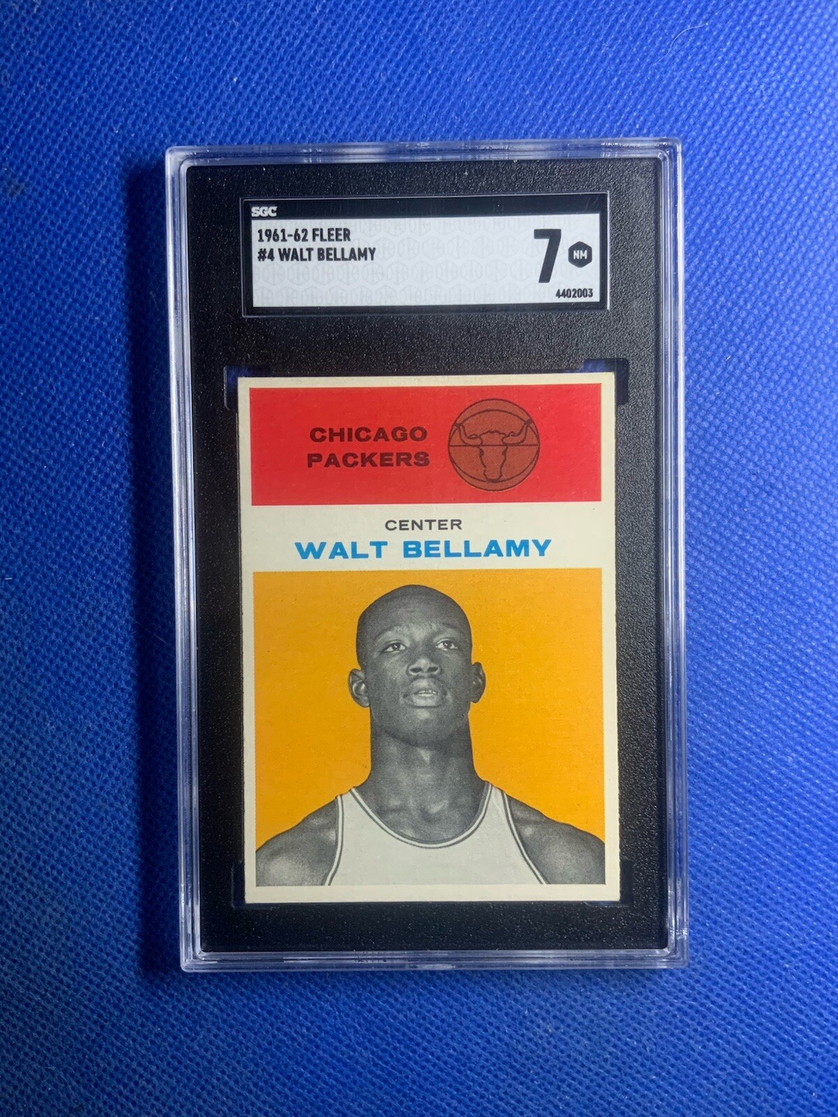 1961 Fleer #4 Walt Bellamy Rookie SGC 7 Beautiful Card