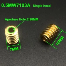 100X 0.5M 7MM Brass Worm Gear Bore Hole 3MM 2.98MM 3A Single Head 5°43′ L/H 10MM
