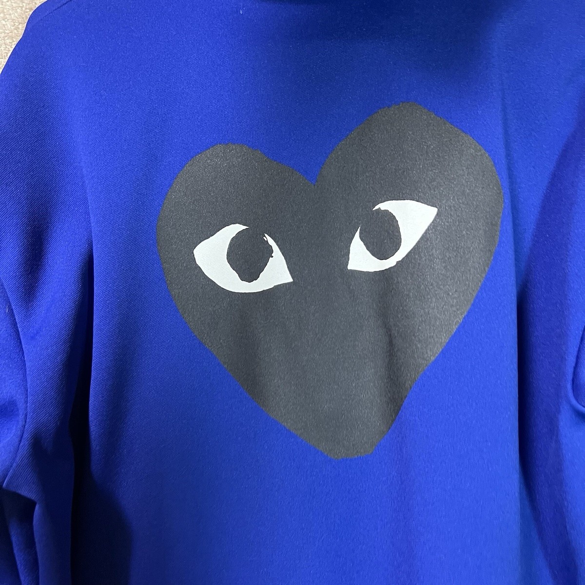 COMME des GARCONS PLAY☆ビッグハート プリント ジップフーディ Comme Des Garçons CDG Play Big Heart Zip Up Hoodie Mens XL