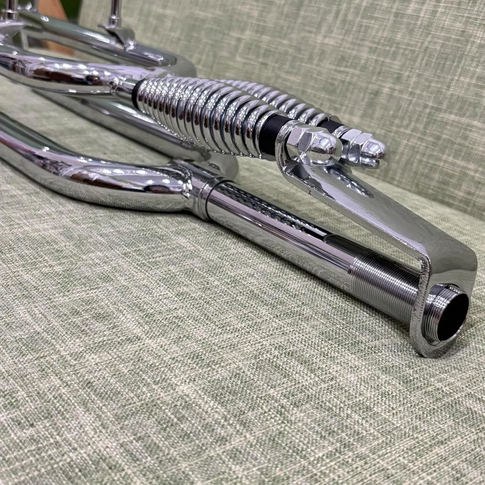 CDHPOWER 1 inch Threaded Bicycle Suspension Fork 26" Dual Springer Bike Fork - Image 3 of 4