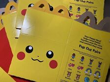 MCDONALDS 2021 POKEMON HAPPY MEAL CARTON BOX PIKACHU 25th ANNIVERSARY PROMO