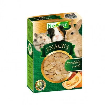 NESTOR Snacks for Rodents and Rabbits - Pumpkin Seeds 40g Hamster Mouse Rat Treats Food