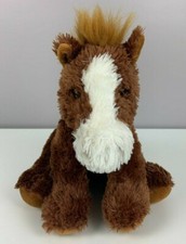 Aurora World Plush Pony Horse 15" Stuffed Animal 2015 Brown Lovey Toy Animal